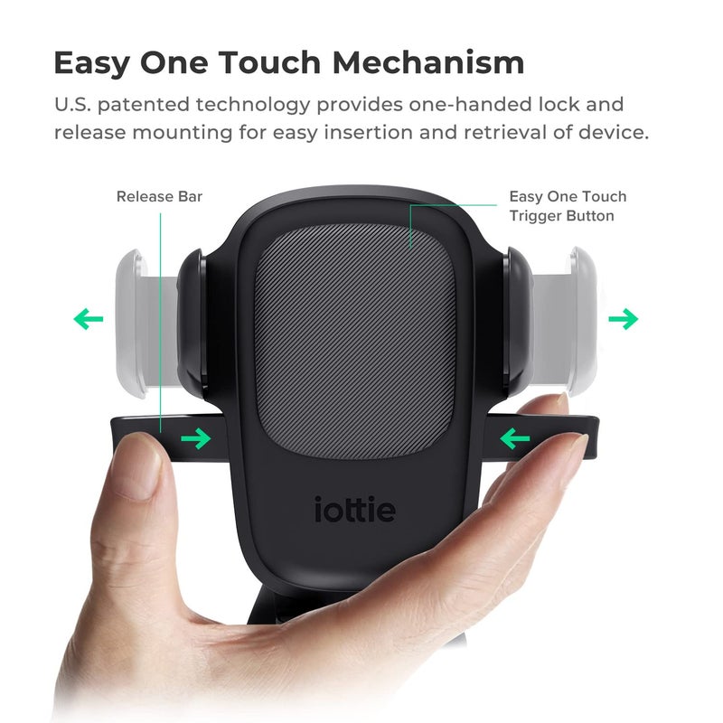 iOttie Easy One Touch 5 Dashboard & Windshield Universal Car Mount Phone Holder Desk Stand with Suction Cup Base and Telescopic Arm for iPhone, Samsung, Google, Huawei, Nokia, other Smartphones - Image 2